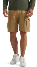 Men's Wrangler 10 in. Cargo Shorts w/ Stretch Relaxed Fit Oak Brown CHOOSE SIZES