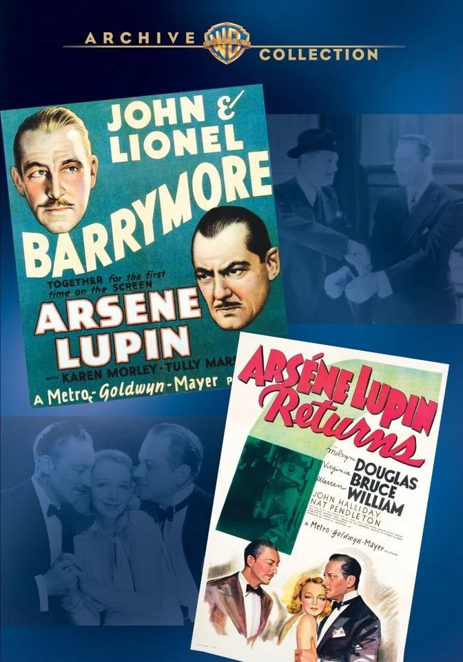 Arsene Lupin Double Feature (DVD) Melvyn Douglas John Barrymore Virginia Bruce - Photo 1/1