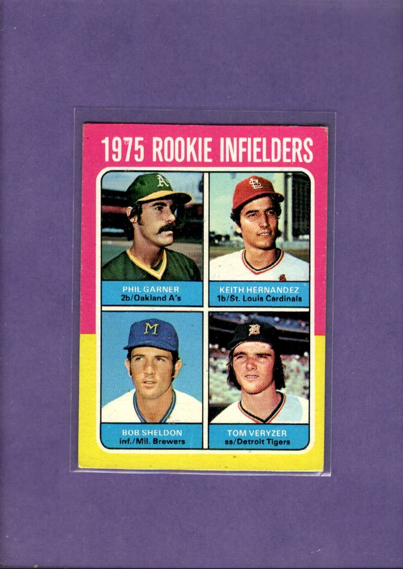 1975 Topps #623 Phil Garner/Keith Hernandez/Bob Sheldon/Tom Veryzer EX  ID:80170