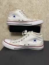 Converse Chuck Taylor All Star Mid White Canvas Shoes Women  s 9 Men  s 7