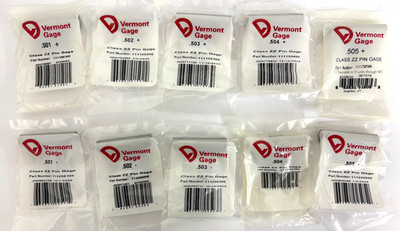 VERMONT GAGE PIN GAGE  CHOOSE SIZE  .501 .502 .503 .504 .505 + OR -  PLUS MINUS