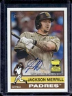2025 Topps Heritage Jackson Merrill Real One Auto #ROA-JME Padres