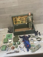Early GI Joe Marine Footlocker Figure W/ Accessories 