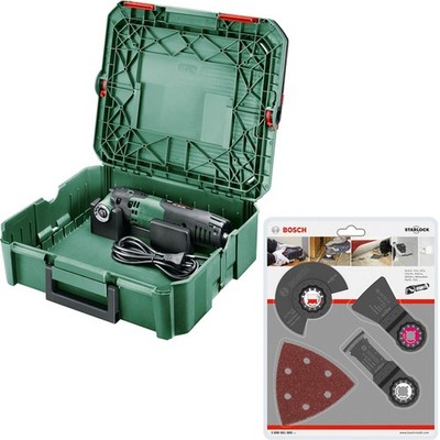 Bosch Multifunktionswerkzeug PMF 250 CES + Zubehörset Universal 13 tlg. STARLOCK