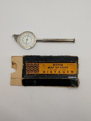Vintage Dietzgen D1718 Map Measure Drafting Tool w/ Original Sleeve USA