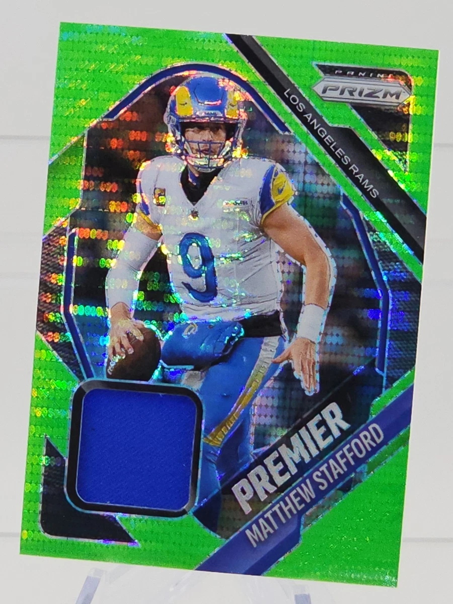 Panini Matthew Stafford Memorabilia Football Sports Trading Cards