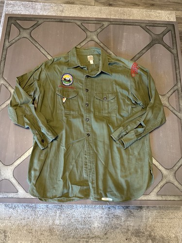 Men's Vintage 1950s Boy Scouts Of America Button Up!