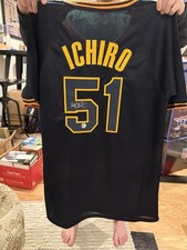 Orix Blue Wave Ichiro Suzuki Autographed Signed Navy Jersey IS Holo COA Custom