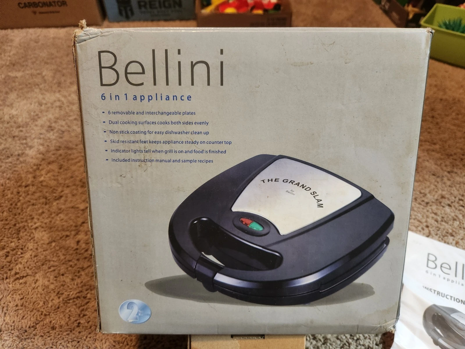 Bellini 6 In 1 Appliance The Grand Slam Griddle Waffle/Omelette Plus More
Opens in a new window or t
