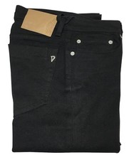 DONDUP Women's Black Jeans P516 S010 LENORA Slim Regular Waist With Zip 14Cm Hem