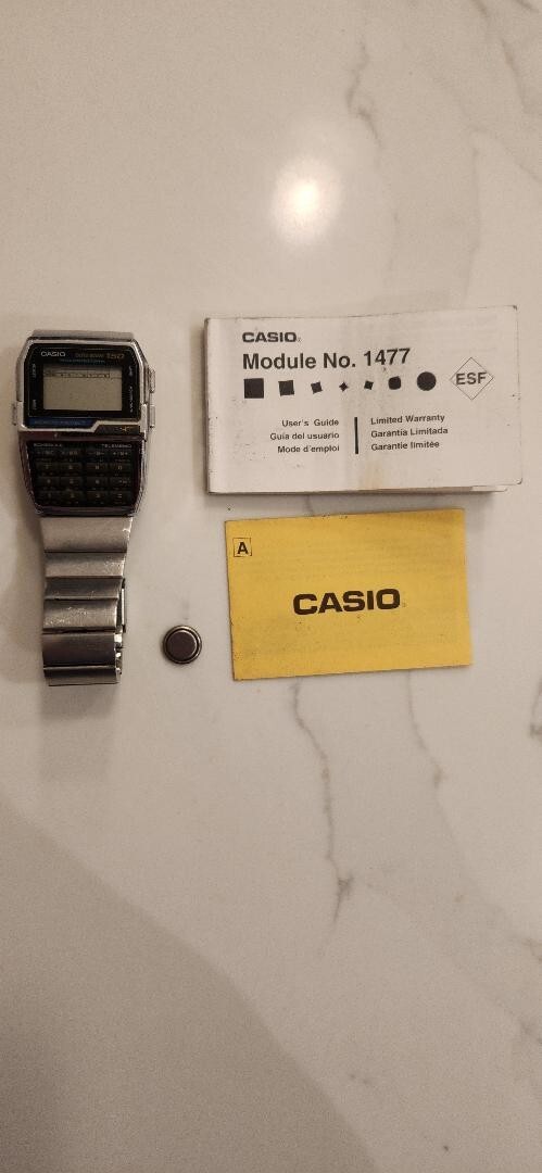 Casio Telememo Men Silver Watch - Dbc-1500 for sale online Casio Telememo Men Silver Watch - Dbc-1500 for sale online