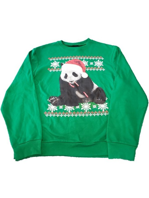 Meowing Holiday Sweater Sweatshirt L 