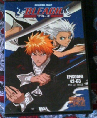Bleach Episodes 42-63 DVD SET THREE REGION 1 ANIMA