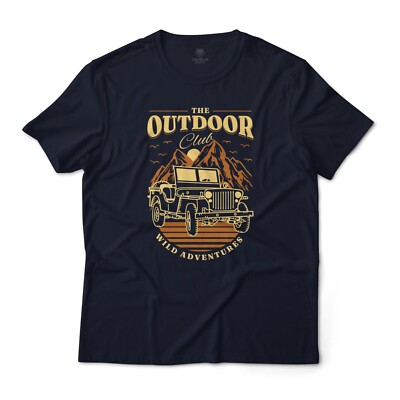 4x4 The Outdoor Club Wild Adventures Off Road Aesthetic Style Graphic T-Shirt