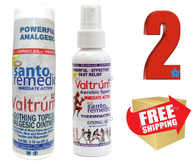 Valtrum Valtrum SANTO REMEDIO ANALGESIC Gel Spray Roll On Pain Relief Sprain ...