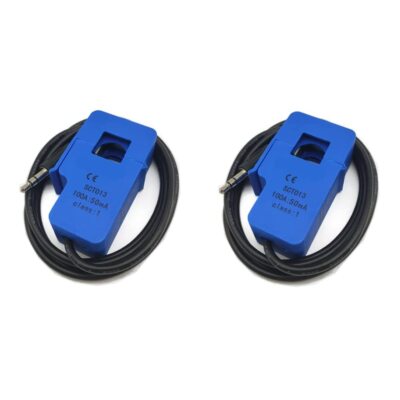 2Pcs SCT-013-000 100A 50mA Non-invasive Split Core Current Transformer Sensor...