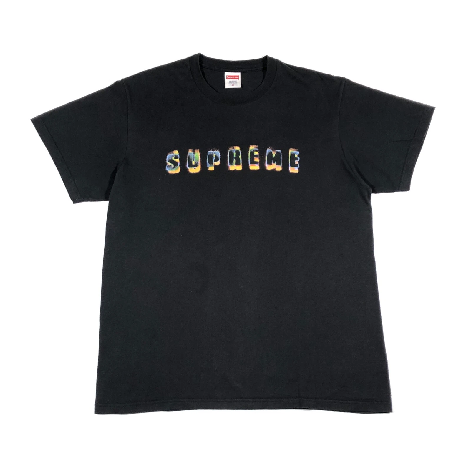 T shirt noir FW23 Supreme Stencil taille Medium M streetwear B8