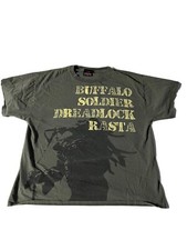 Vintage Y2K ZION Bob Marley Dreadlock Rasta T Shirt Size Large