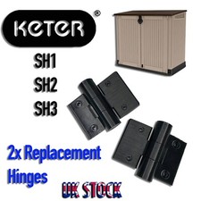 2Pcs Replacement Hinges Hinge for Keter Store it Out XL SH1 SH2 SH3