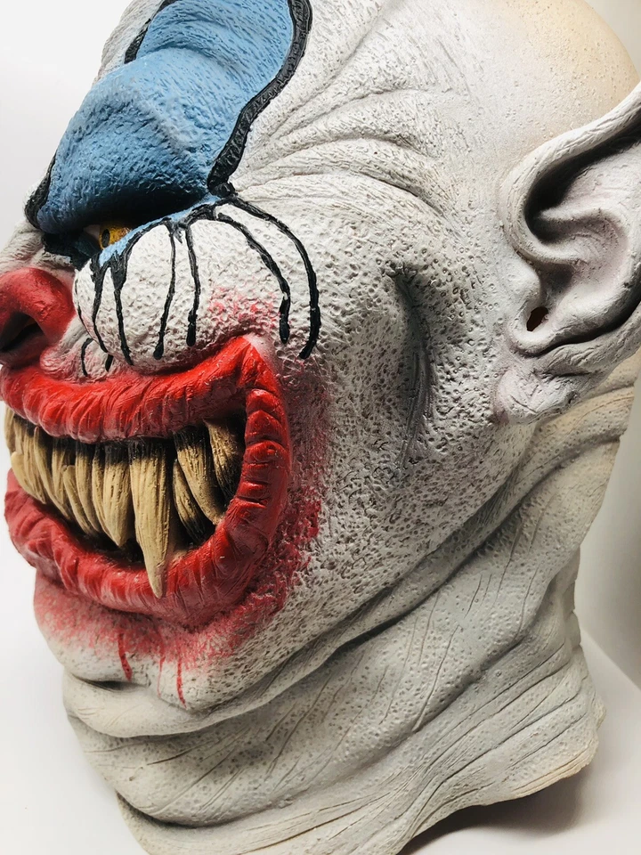 Chopper The Clown Horror Joker Sinister Creepy Costume Overhead Latex Mask - Image 4 of 4