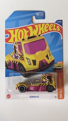 2022 Hot Wheels Rennen Rig #127/250 (Yellow) HW Hot Trucks 10/10