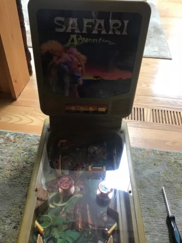 SAFARI ADVENTURE TABLETOP PINBALL MACHINE LIGHTS SOUNDS