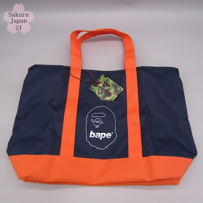 BAPE A Bathing Ape Tote Bag with Zipper Happy New Year Bag 2025