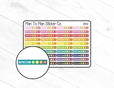 2846~~Depression Tracker Planner Stickers.