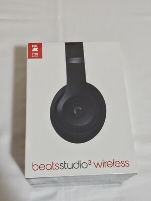 Beats Studio 3 Wireless Noise Cancelling Headphones Matte Black NIB