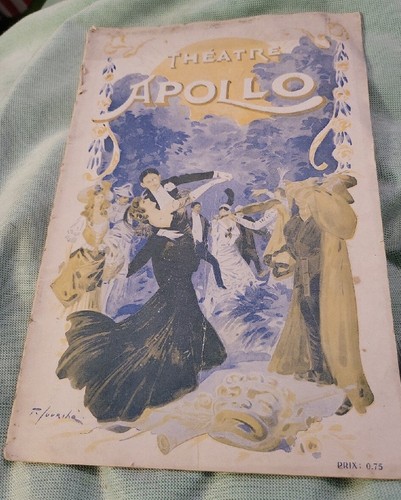 PARIS THEATER APOLLO SPIELZETTEL 1912 / 1913 FABELHAFT viele Zusätze - Bild 1 von 23