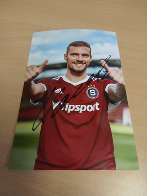Signiertes Foto Lukas Haraslin Sparta Prag NEU (2)
