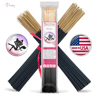 PUSSY Incense Sticks 11'' Bulk Pack Wholesale Hand Dipped Lot