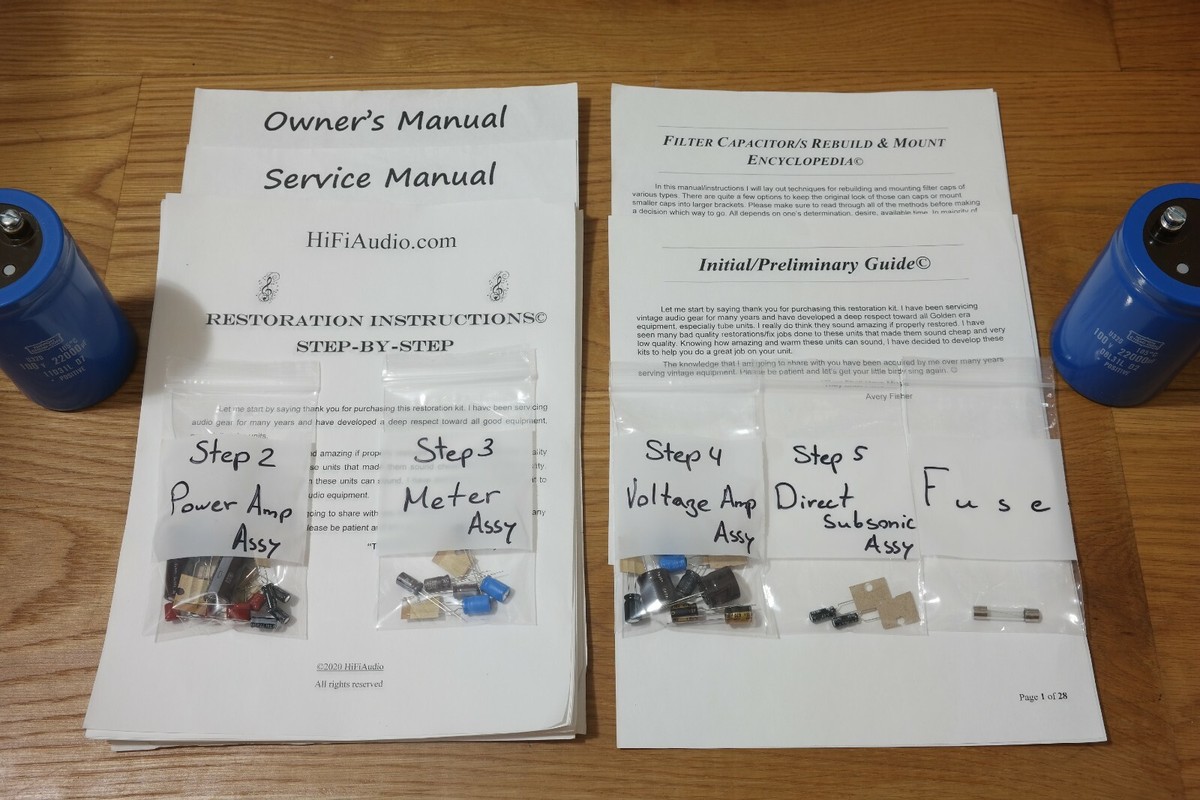 Marantz SM6 rebuild restoration recap service kit fix repair