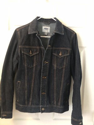 Old Navy Mens Dark Blue Denim Jacket 