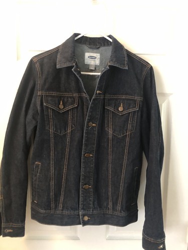 Old Navy Mens Dark Blue Denim Jacket 