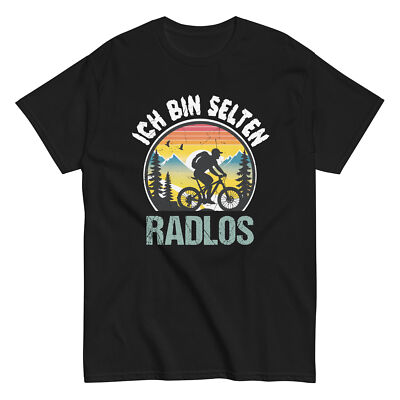  Ich Bin Selten Radlos Fahrrad Radfahren Mountainbike _ Kurzarm _ T-Shirt