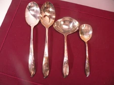 Rogers International SPRINGTIME Serving Spoons 1 Slotted Ladle Sugar 