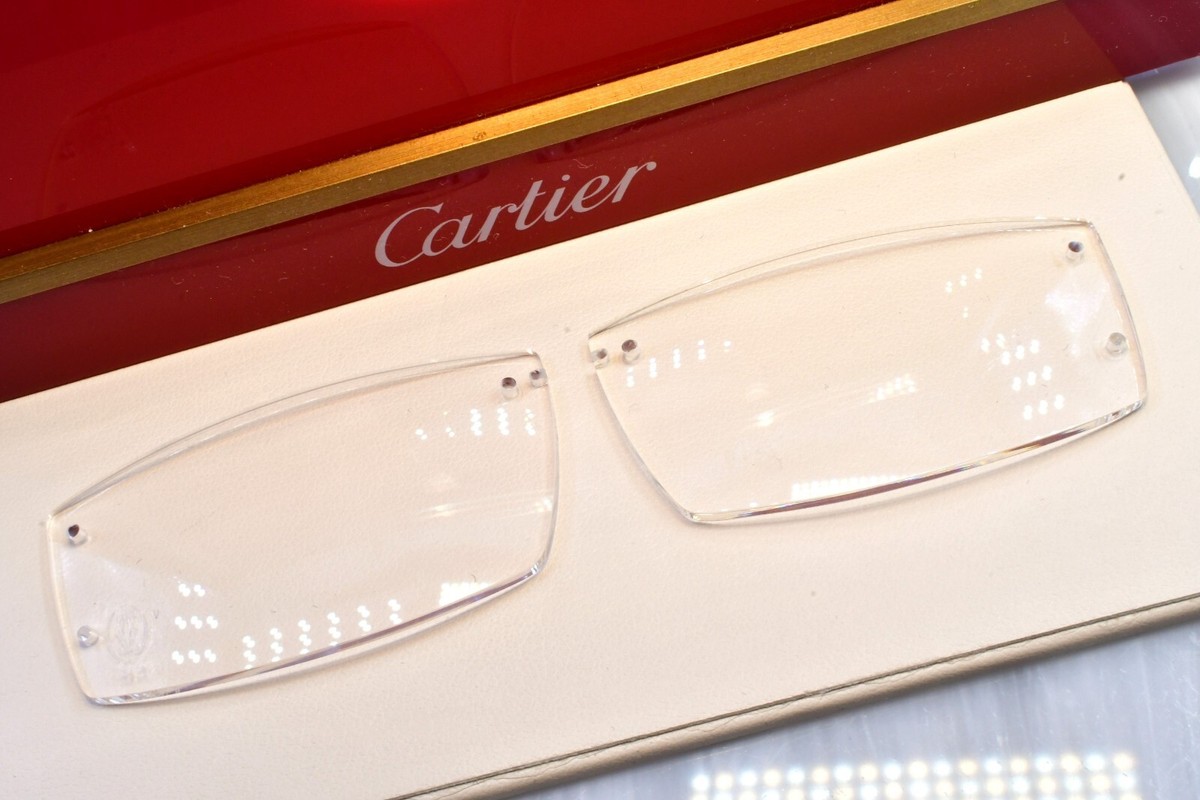 Cartier big c diamond cut lenses wood horn trivex Sunglasses