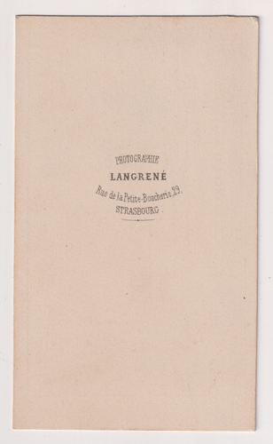 CDV Langrené à Strasbourg - Grand-père et Petit-fils - Vintage print c.1865 - Picture 2 of 2