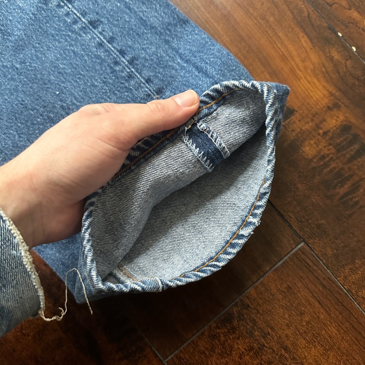 Vintage 80s Levis 501 36x34 USA Blue Jeans 90s Act 34x32 Med