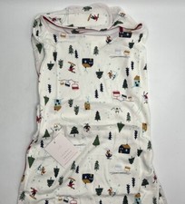 Size L/XL Dog Apparel Jammies Pet Pajamas Hook  Loop Closure Christmas Village