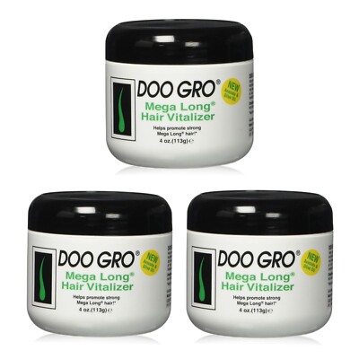 3x Doo Gro Mega Long Hair Vitalizer 4oz