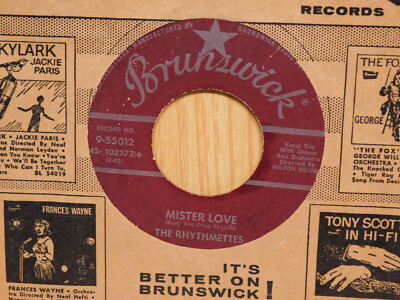 The Rhythmettes Pop 45 Mister Love bw Mind Reader on Brunswick