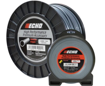 FILO IN NYLON ECHO ORIGINALE TITANIUM TONDO per Decespugliatore Varie Misure