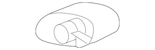 Genuine Jaguar Tailpipe Extension C2D2956