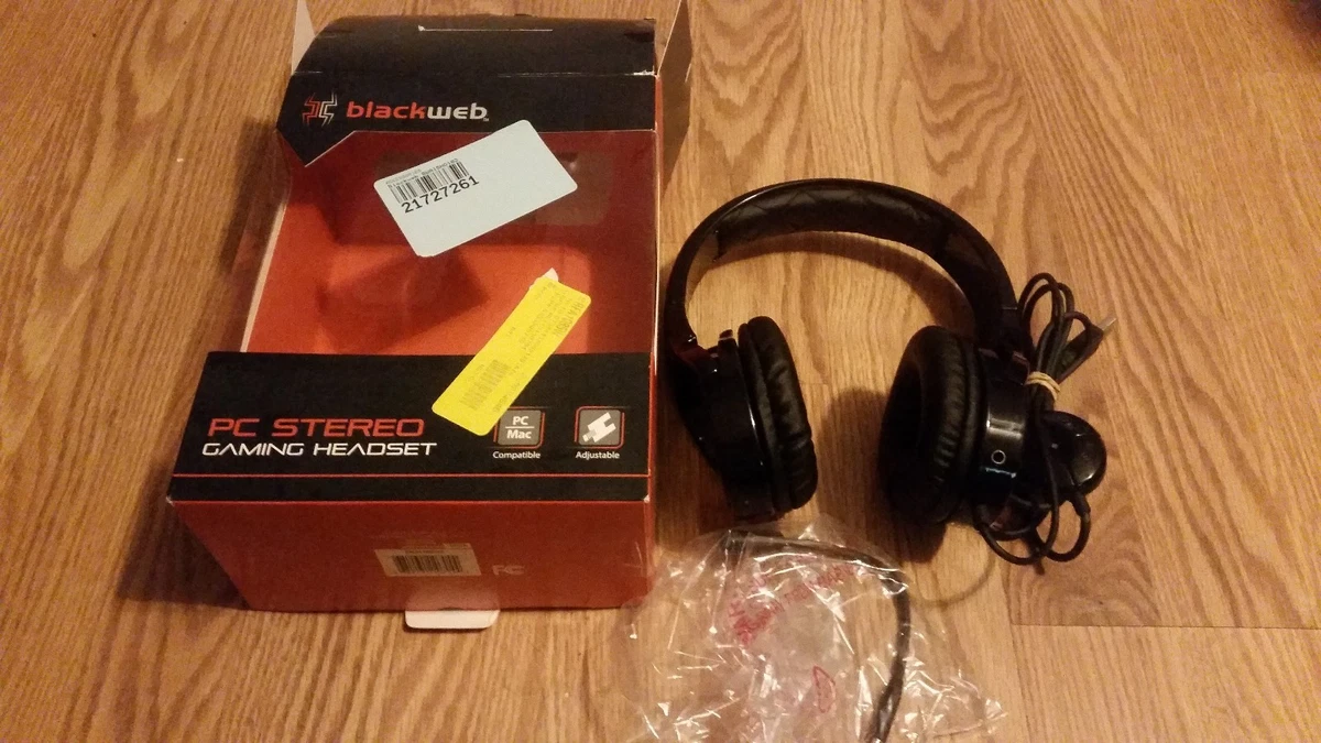 Blackweb pc stereo gaming headset sales