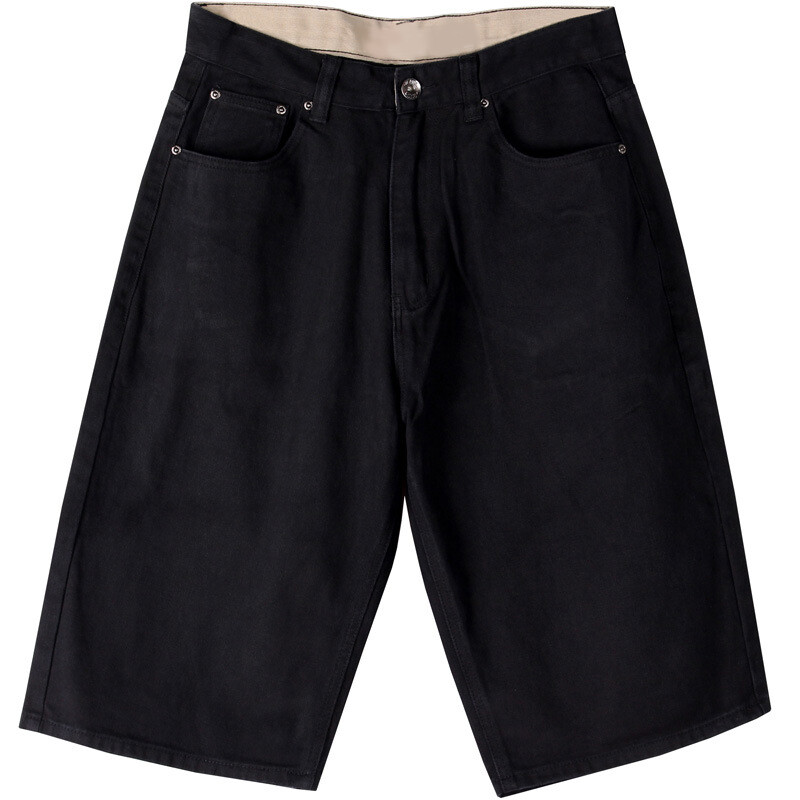 Men's Hip Hop Denim Shorts Baggy Summer Jeans Oversized 32