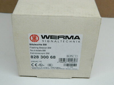1x WERMA 82830068 - Blitzleuchte  Gelb  Flashing Beacon Light 230VAC