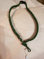 NEW- Handmade - Paracord 550 - Lanyard w/break-away clip- Neon Green/Black - 28"