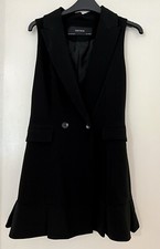 Zara Pleated Blazer Dress in Black - Brand New Size XS